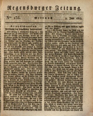 Regensburger Zeitung Mittwoch 9. Juni 1813