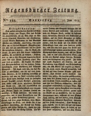 Regensburger Zeitung Donnerstag 17. Juni 1813