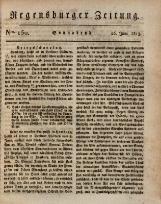 Regensburger Zeitung Samstag 26. Juni 1813