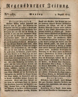 Regensburger Zeitung Montag 9. August 1813