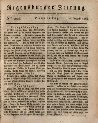 Regensburger Zeitung Donnerstag 26. August 1813