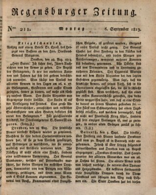 Regensburger Zeitung Montag 6. September 1813