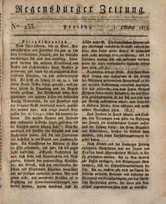 Regensburger Zeitung Freitag 1. Oktober 1813