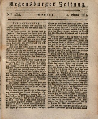 Regensburger Zeitung Montag 4. Oktober 1813