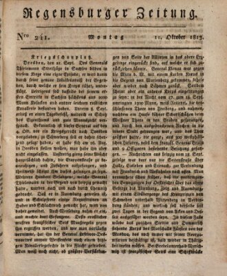 Regensburger Zeitung Montag 11. Oktober 1813