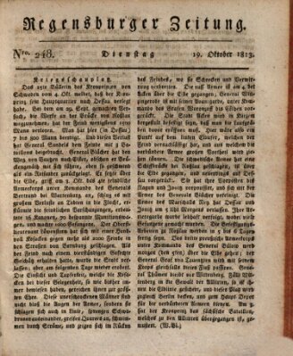 Regensburger Zeitung Dienstag 19. Oktober 1813