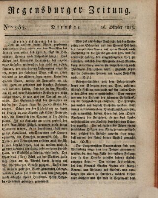 Regensburger Zeitung Dienstag 26. Oktober 1813