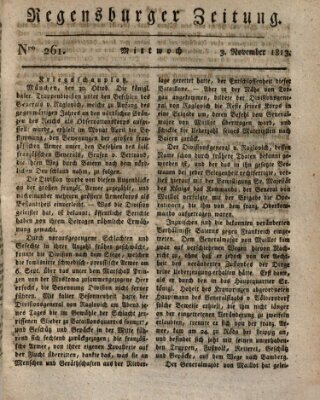 Regensburger Zeitung Mittwoch 3. November 1813