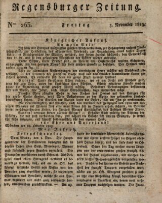 Regensburger Zeitung Freitag 5. November 1813