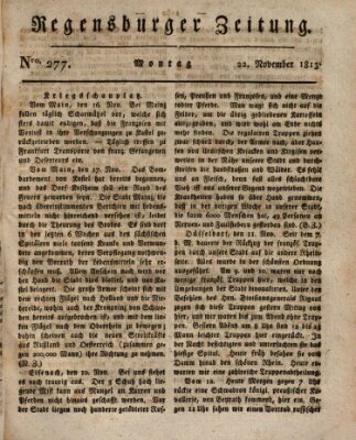 Regensburger Zeitung Montag 22. November 1813