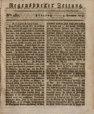 Regensburger Zeitung Freitag 3. Dezember 1813