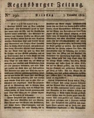 Regensburger Zeitung Dienstag 7. Dezember 1813