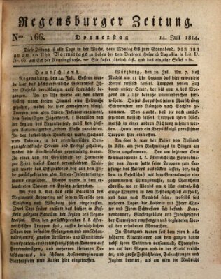 Regensburger Zeitung Donnerstag 14. Juli 1814