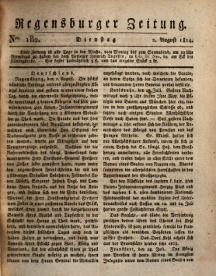 Regensburger Zeitung Dienstag 2. August 1814