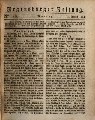 Regensburger Zeitung Montag 8. August 1814