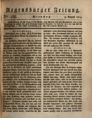 Regensburger Zeitung Dienstag 9. August 1814