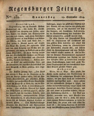 Regensburger Zeitung Donnerstag 29. September 1814