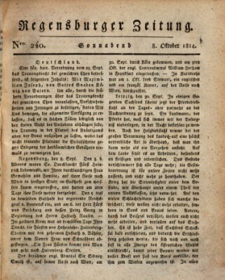 Regensburger Zeitung Samstag 8. Oktober 1814