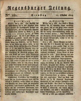 Regensburger Zeitung Dienstag 11. Oktober 1814