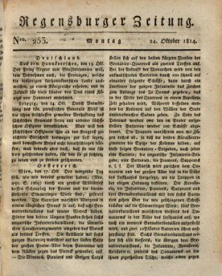 Regensburger Zeitung Montag 24. Oktober 1814