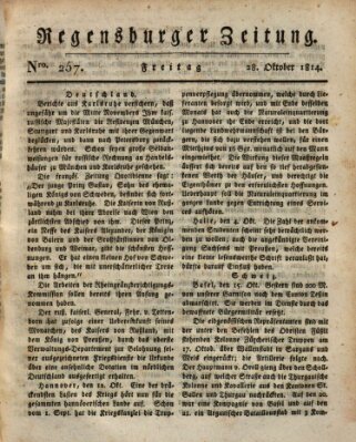 Regensburger Zeitung Freitag 28. Oktober 1814