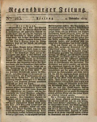 Regensburger Zeitung Freitag 4. November 1814