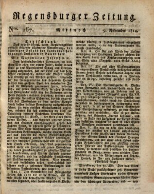 Regensburger Zeitung Mittwoch 9. November 1814