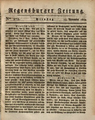 Regensburger Zeitung Dienstag 15. November 1814