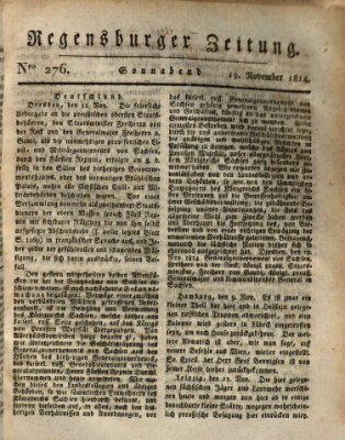 Regensburger Zeitung Samstag 19. November 1814