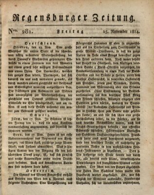 Regensburger Zeitung Freitag 25. November 1814