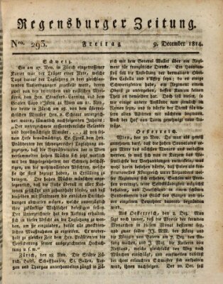 Regensburger Zeitung Freitag 9. Dezember 1814