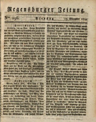 Regensburger Zeitung Dienstag 13. Dezember 1814