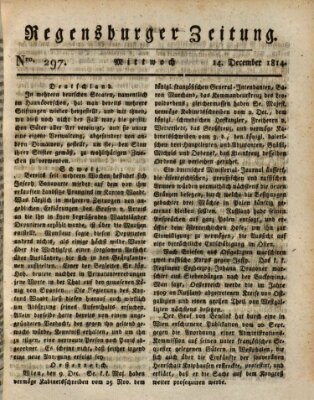 Regensburger Zeitung Mittwoch 14. Dezember 1814