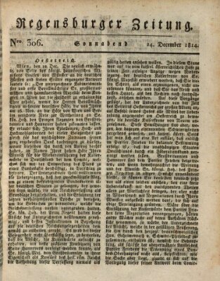 Regensburger Zeitung Samstag 24. Dezember 1814