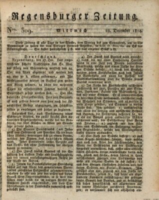 Regensburger Zeitung Mittwoch 28. Dezember 1814