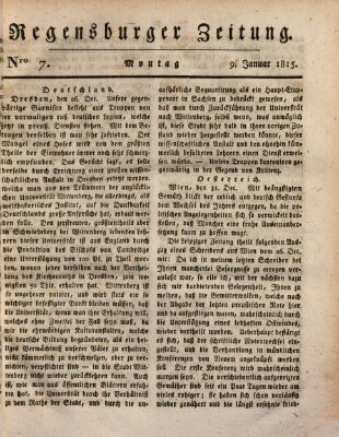 Regensburger Zeitung Montag 9. Januar 1815