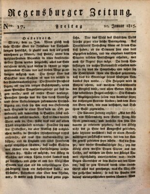 Regensburger Zeitung Freitag 20. Januar 1815