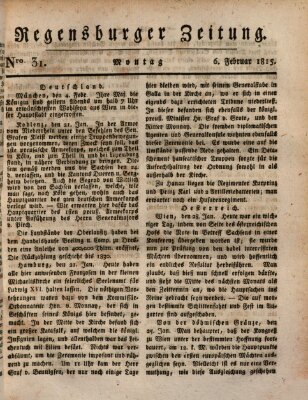 Regensburger Zeitung Montag 6. Februar 1815