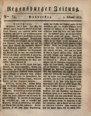 Regensburger Zeitung Donnerstag 9. Februar 1815