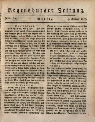 Regensburger Zeitung Montag 13. Februar 1815