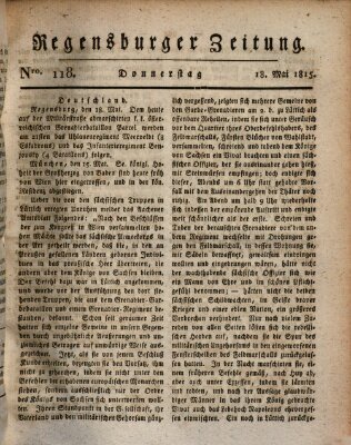 Regensburger Zeitung Donnerstag 18. Mai 1815