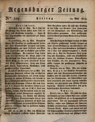 Regensburger Zeitung Freitag 19. Mai 1815