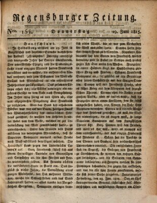 Regensburger Zeitung Donnerstag 29. Juni 1815