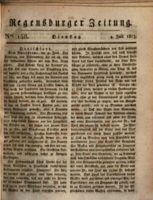 Regensburger Zeitung Dienstag 4. Juli 1815