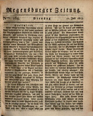 Regensburger Zeitung Dienstag 11. Juli 1815