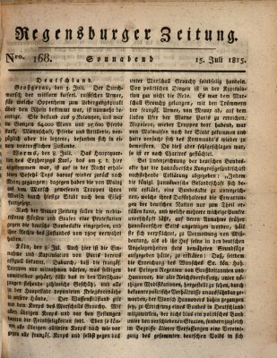 Regensburger Zeitung Samstag 15. Juli 1815