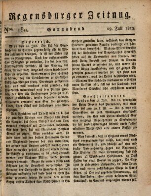 Regensburger Zeitung Samstag 29. Juli 1815