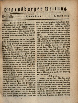 Regensburger Zeitung Dienstag 1. August 1815