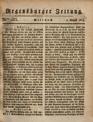 Regensburger Zeitung Mittwoch 2. August 1815