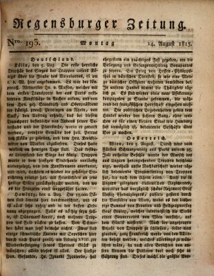 Regensburger Zeitung Montag 14. August 1815